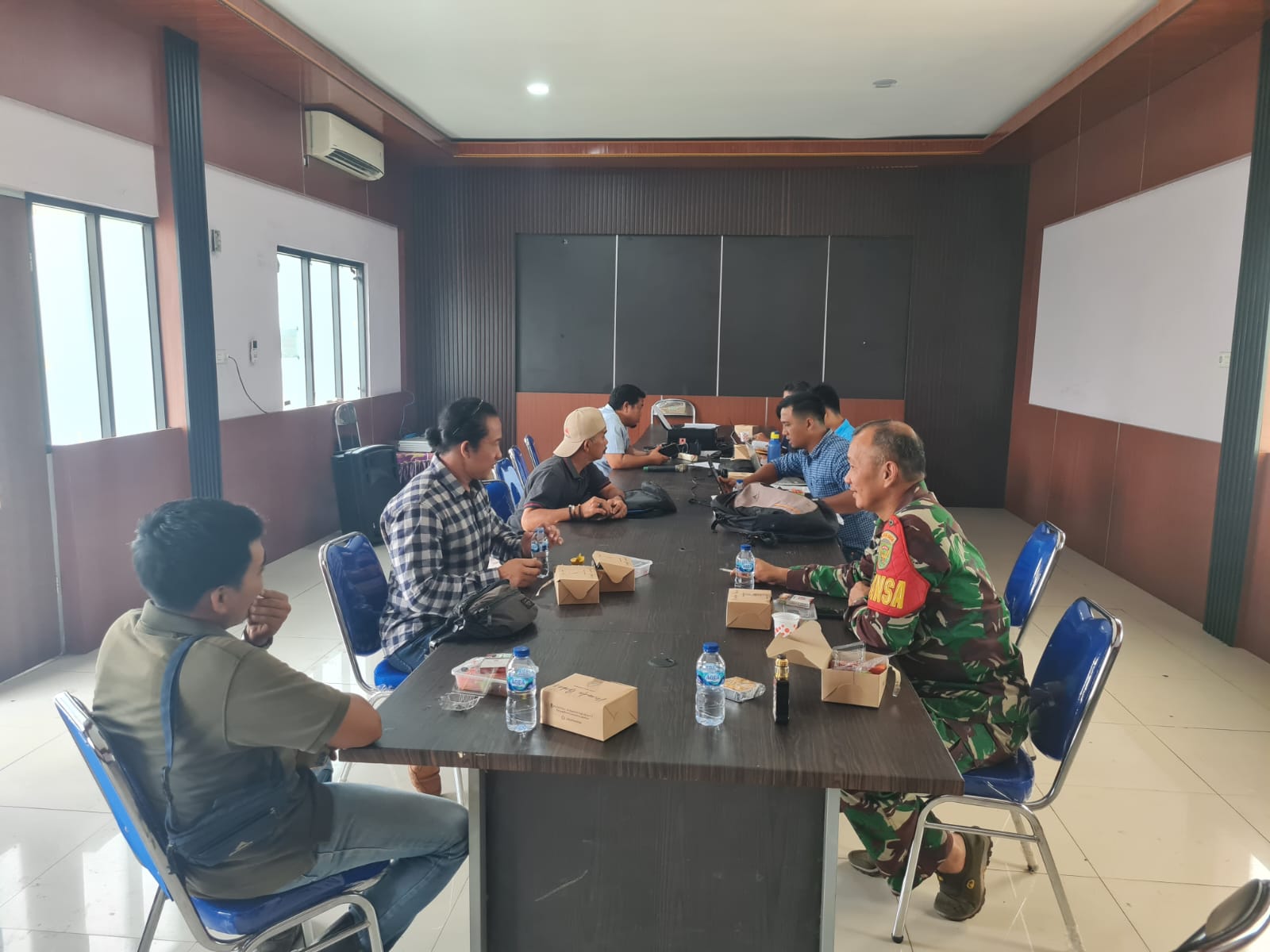 Babinsa 404-05/Tanjung Enim, Hadiri Giat Verifikasi Dokumen Hasil Pengukuran Lahan BSP