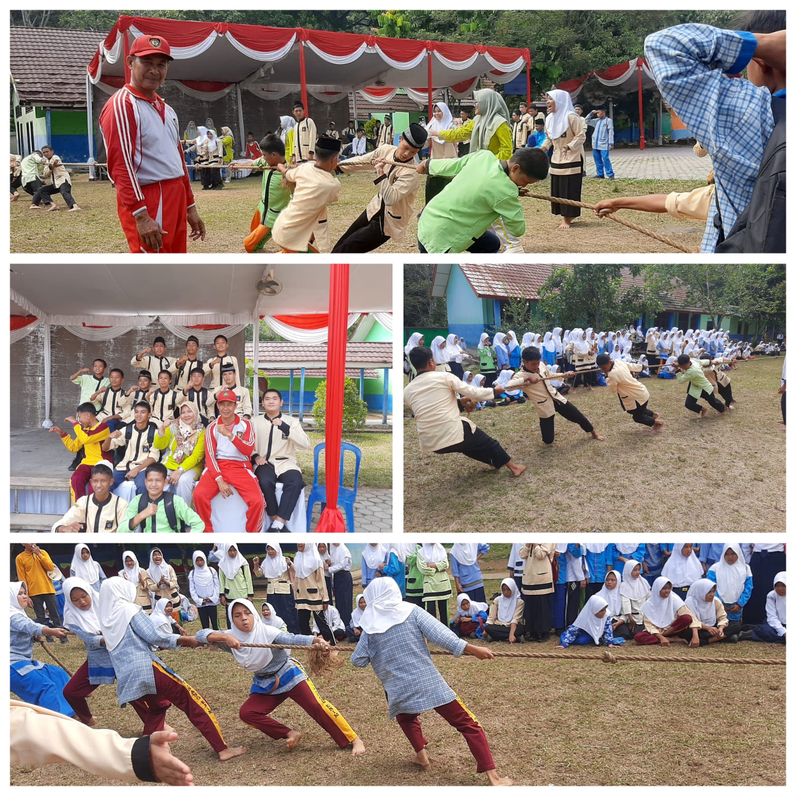 Serma Khoiril, Pastikan Perayaan Lomba di SMPN 01 Simpang Meo Berjalan Meriah
