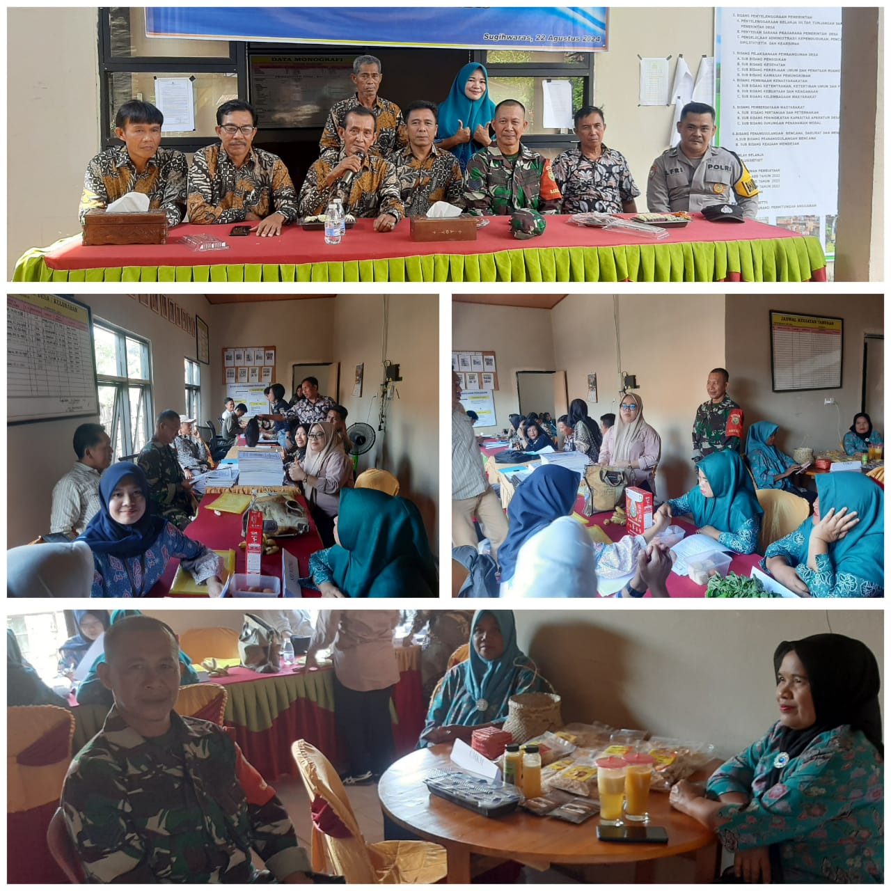 Babinsa Sugi Waras Dampingi Kades, Monitor Perlombaan Perayaan HUT RI