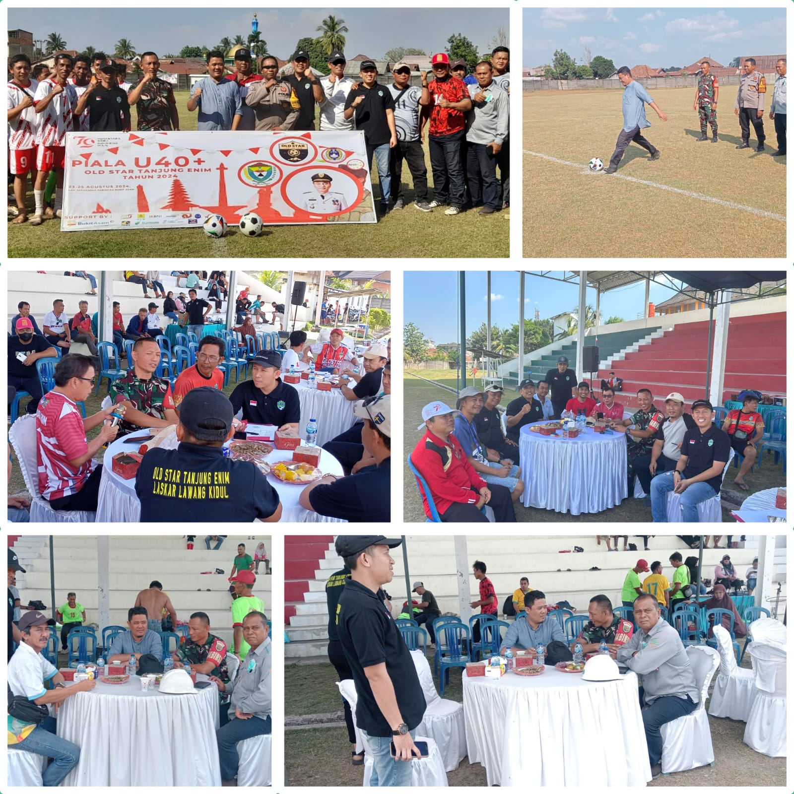 Babinsa Koramil Kelurahan Pasar Tanjung Hadiri Open Turnamen U40+ Old Star