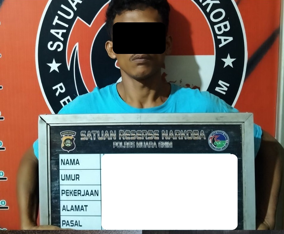 Sat Narkoba Polres Muara Enim Ungkap Kasus Penyalahgunaan Narkoba di Desa Simpang Tanjung