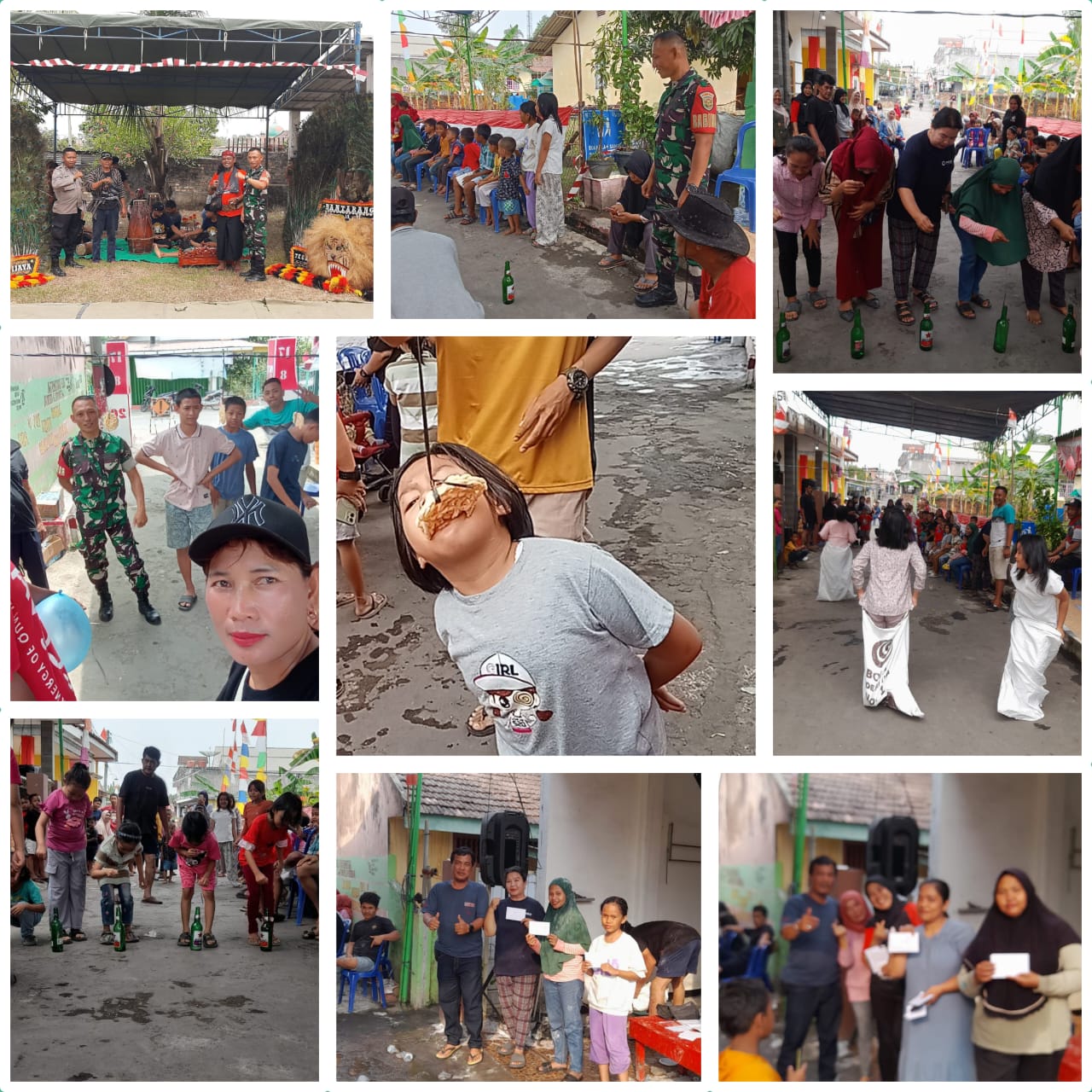 Babinsa Pasar Tanjung Hadiri Perlombaan Rakyat, Terakhir di Hibur Reog Ponorogo