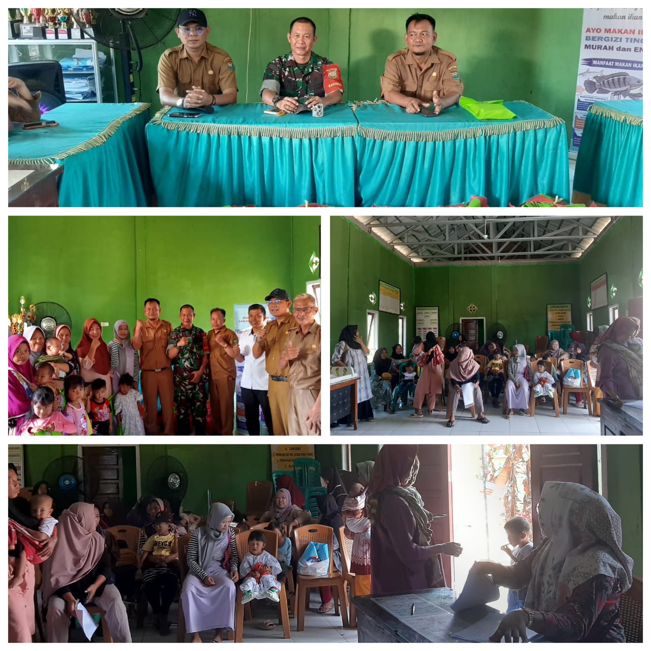 Babinsa Tanjung Agung Apresiasi Giat Pembagian Makanan Bergizi Tekan Stunting