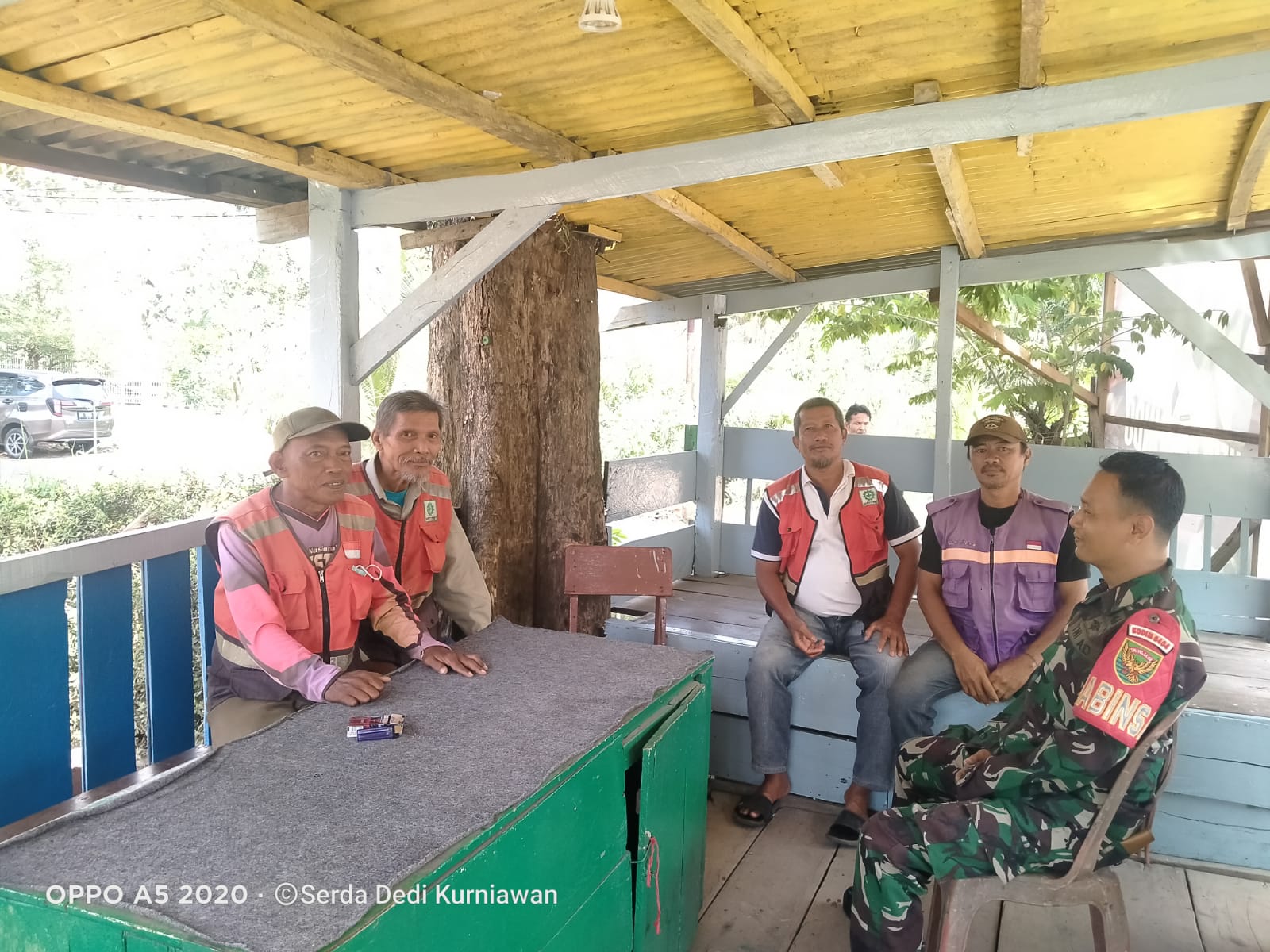 Sambangi Tukang Ojek, Berikut Himbauan Serda Dedi Babinsa Pulau Panggung