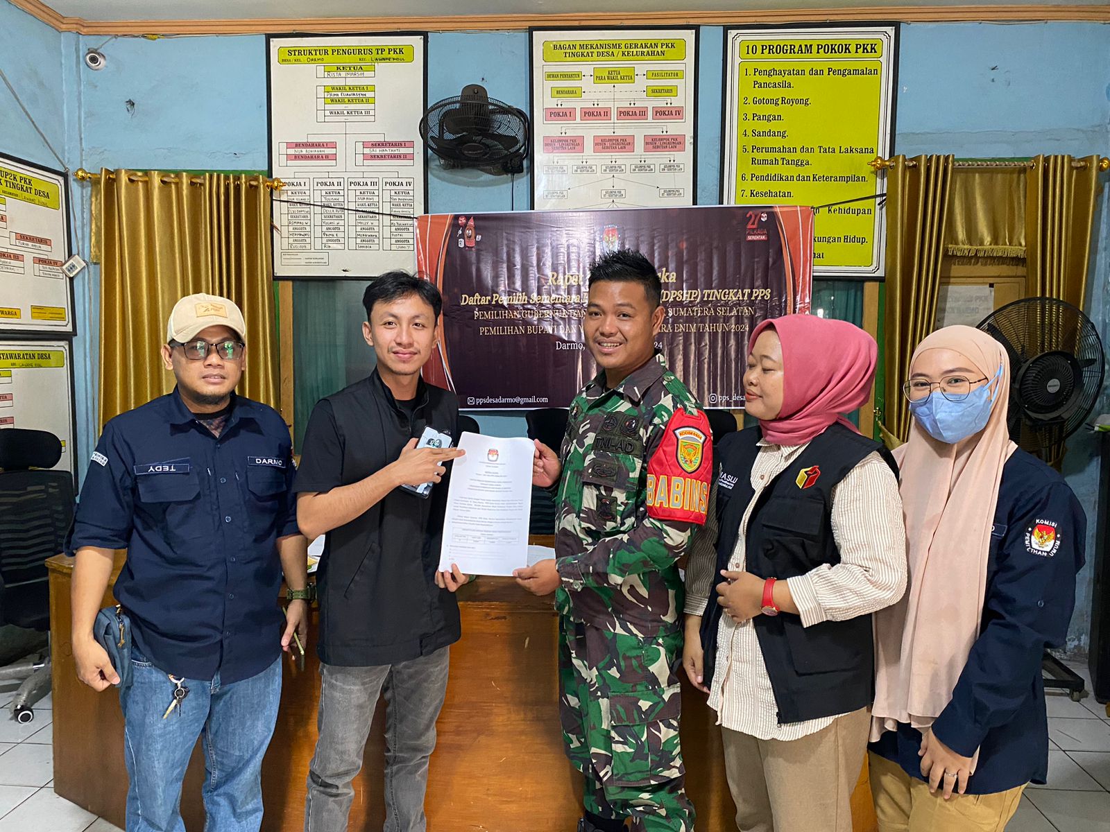 Sertu Ardi Kelana Hadiri Rapat Pleno DPS-HP Menyambut Pilkada 2024