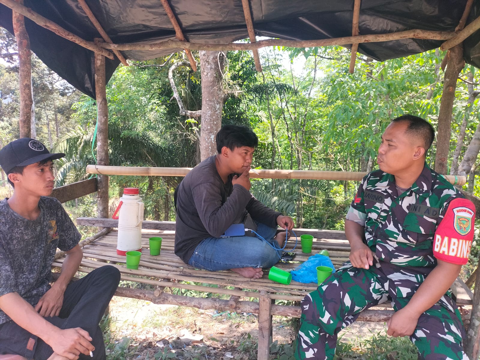 Koptu Suarno Babinsa Lambur Gerak Cepat Bersilaturahmi Dengan Warga Binaan
