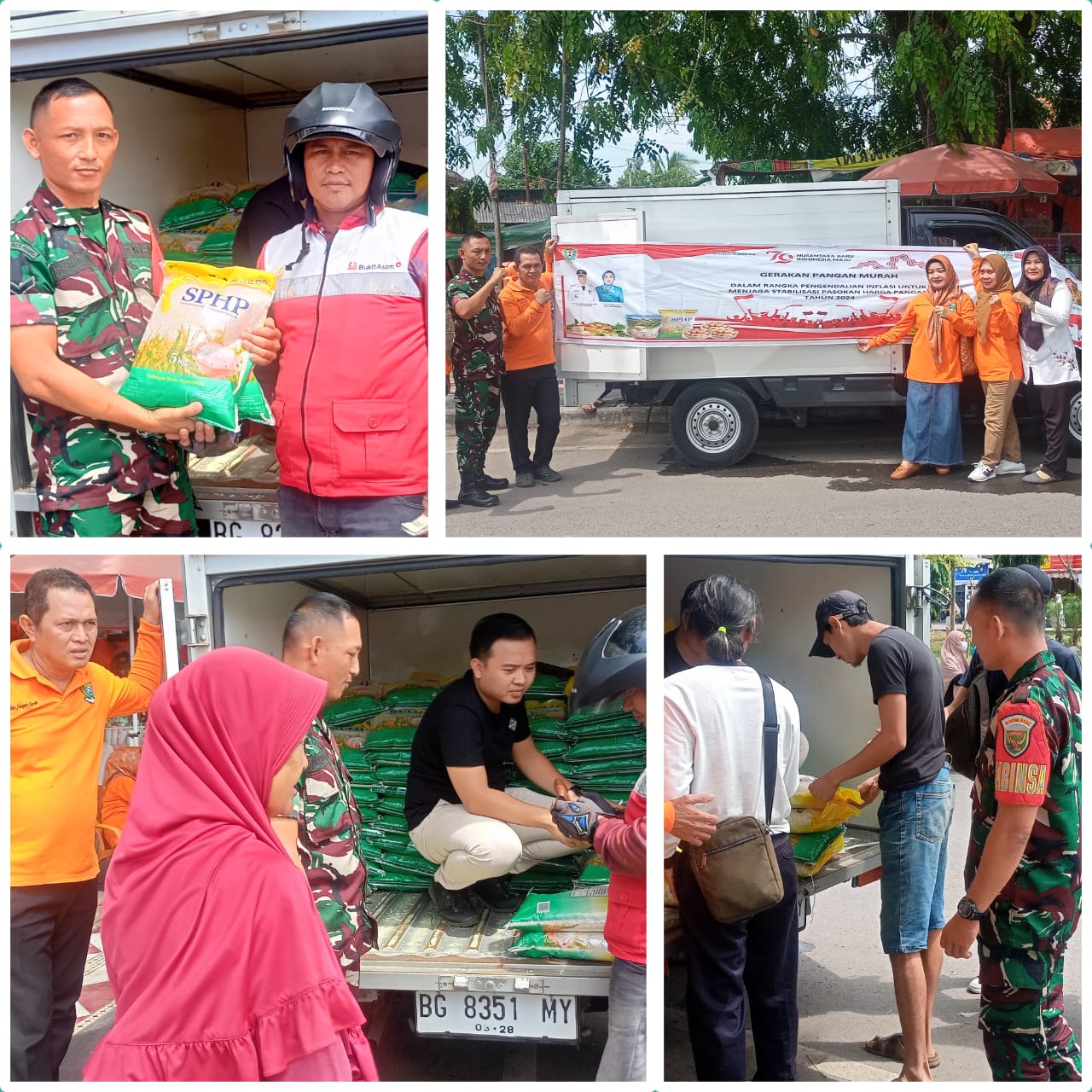 Babinsa Serda Imam Udin Walping giat Beras Murah
