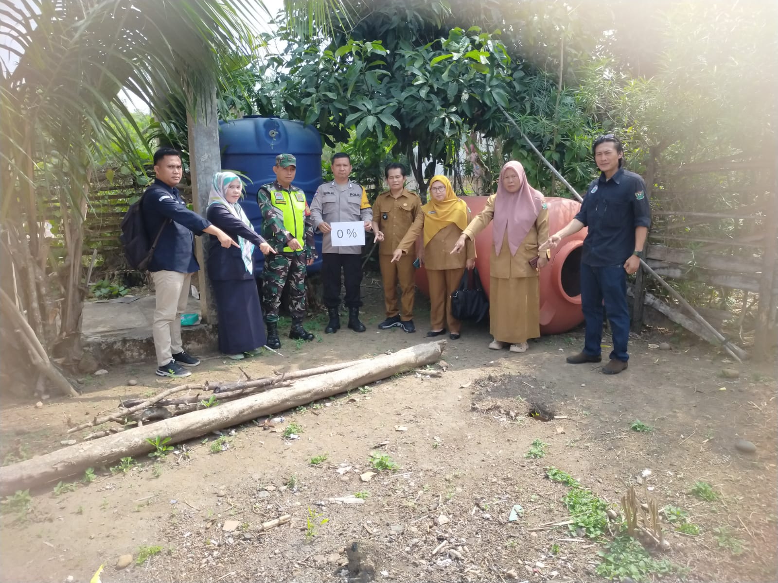 Babinsa Koramil Pulau Panggung Walping Titik Nol Bangun Gudang Serba Guna