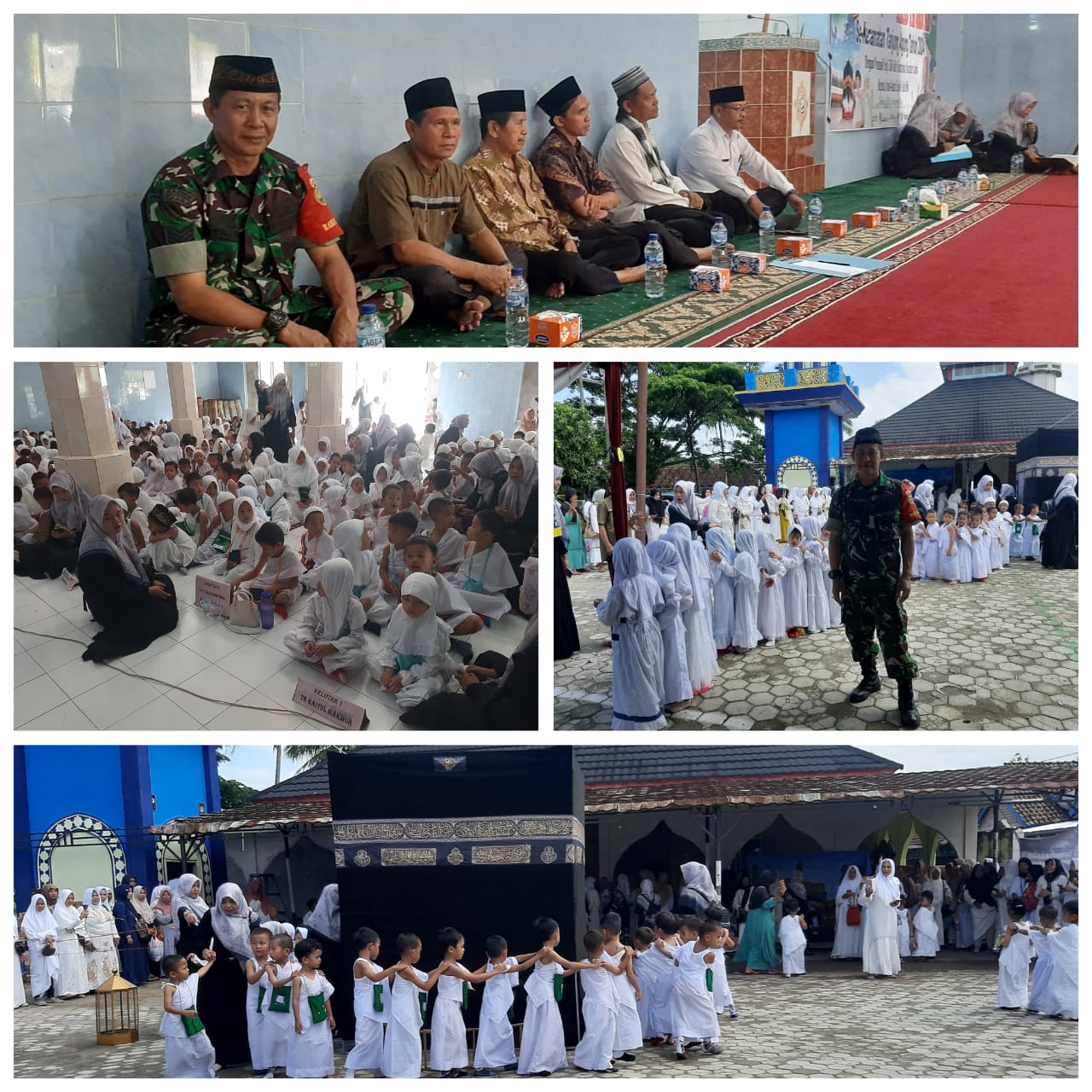 Babinsa Koramil 404-05/Tanjung Enim, Hadiri Latihan Manasik Haji Tingkat PAUD Se-Kecamatan Tanjung Agung
