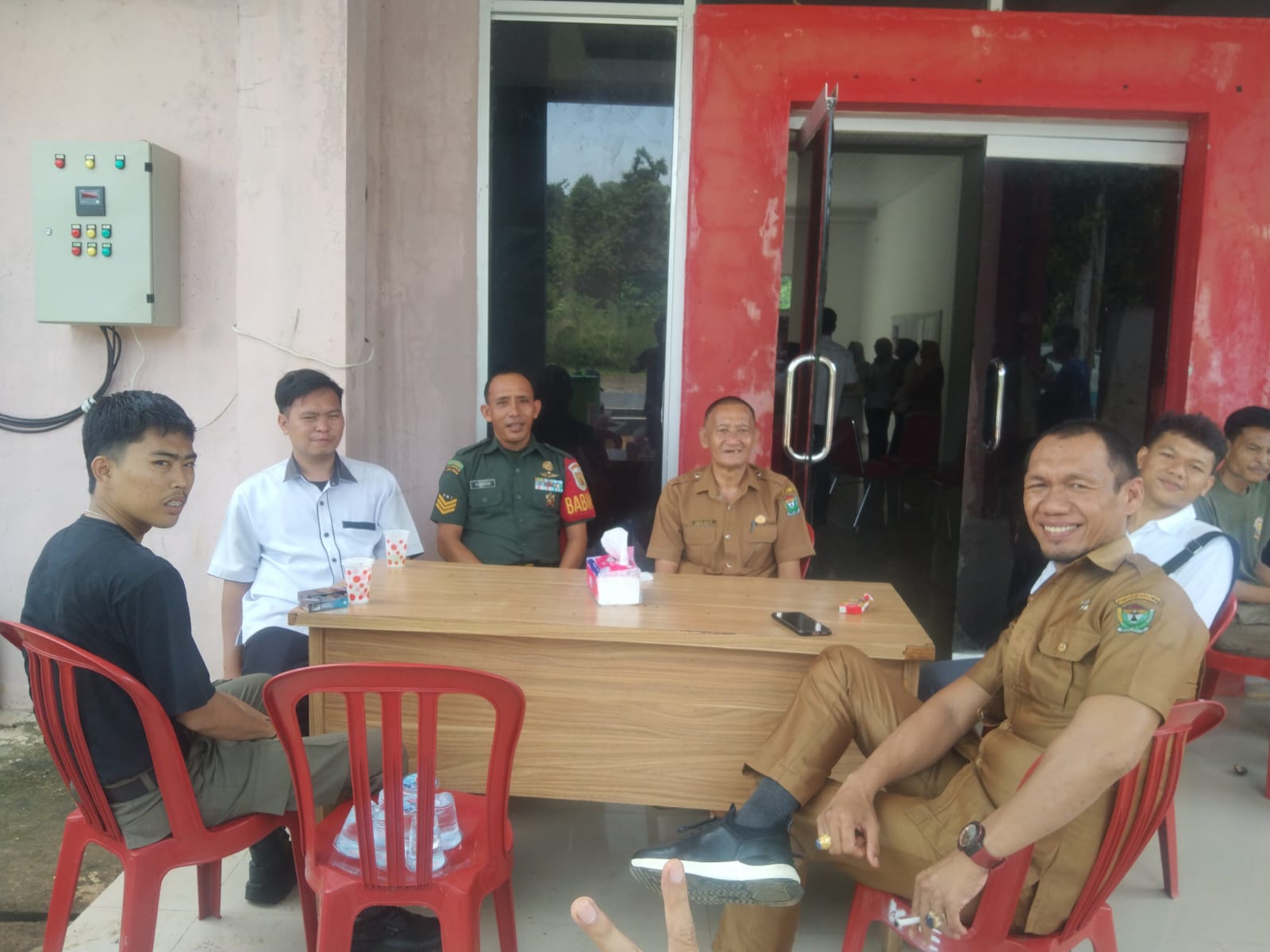 Babinsa Lebak Budi, Anjangsana Ke Unsur Pemerintah Kecamatan