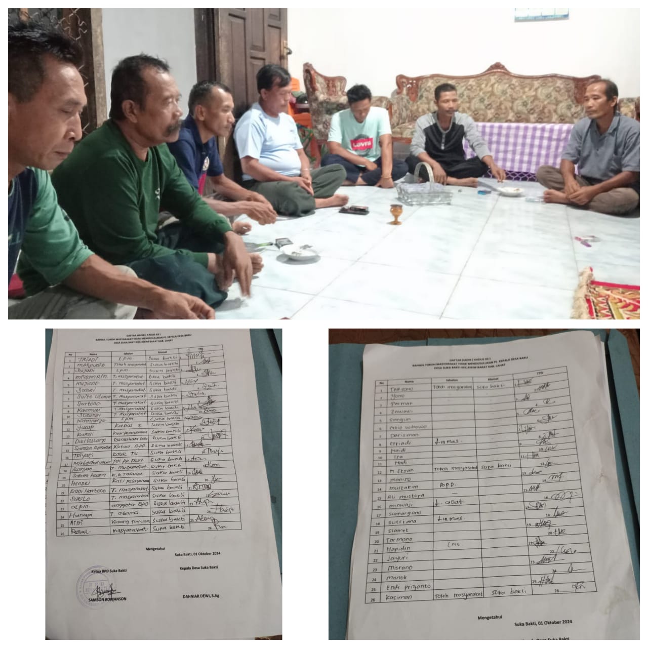 Warga Sukabakti Tolak Pergantian PJs Kades