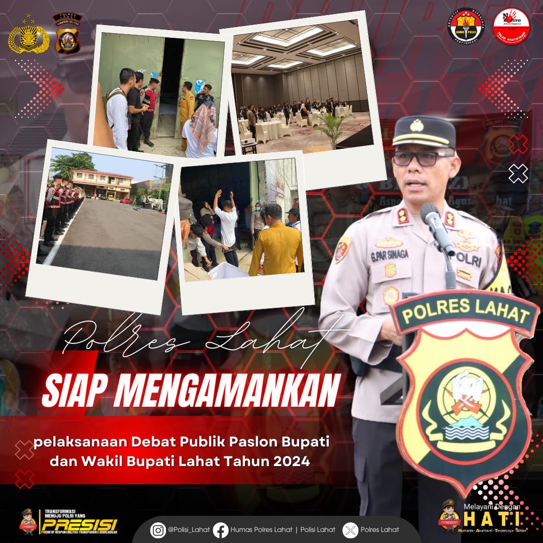 Menjelang Debat Publik Pilkada Lahat, Ini Imbauan Kapolres