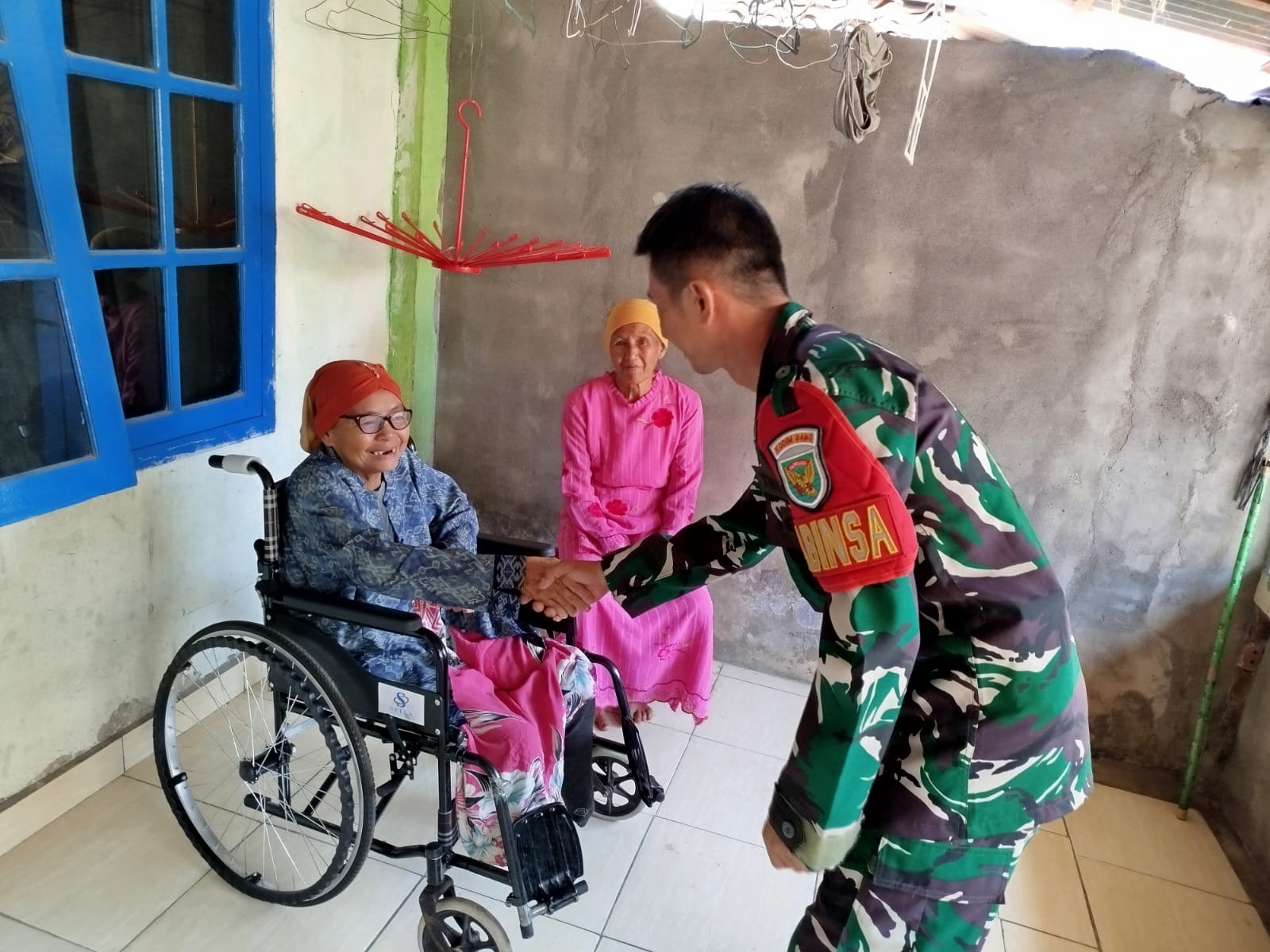 Kunjungi Warga Binaan, Babinsa Seleman Berikan Motivasi Hidup Sehat