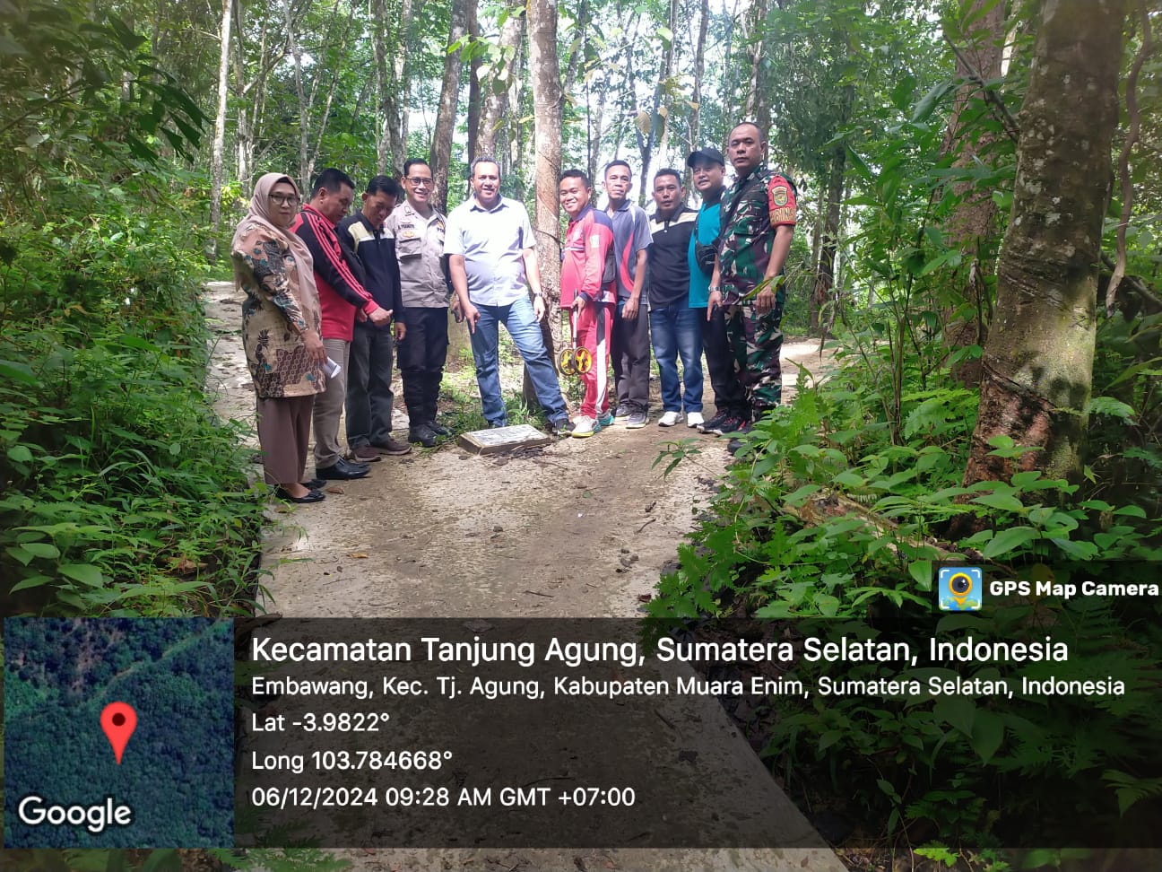 Babinsa Embawang Walping Giat Monev DD