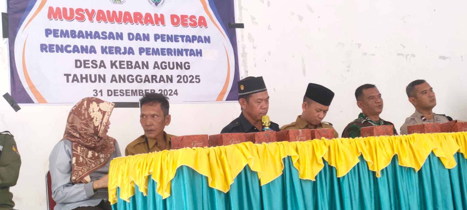 Babinsa Keban Agung Hadiri Musdes TA 2025