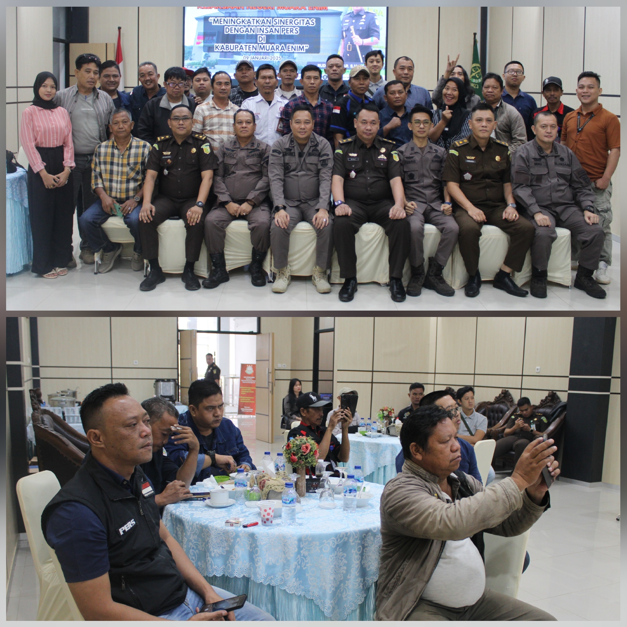 Copy Morning Dengan Insan Pers, Kajari Muara Enim Kabarkan Terkait Kasus Yang Ditangani