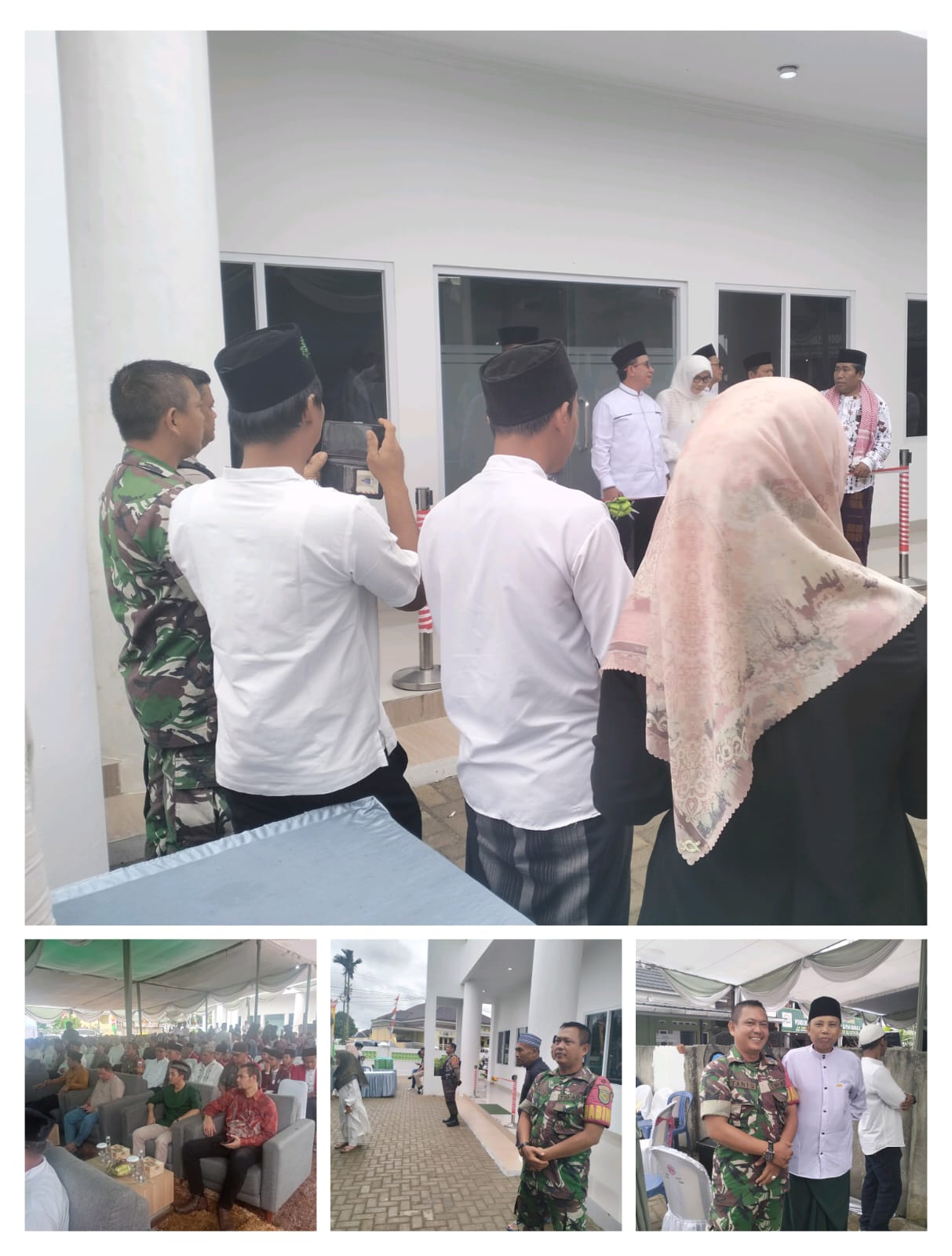 Babinsa Kelurahan Tanjung Enim Hadiri Peresmian Masjid ROBIATUL MANAN AL- ARSAL