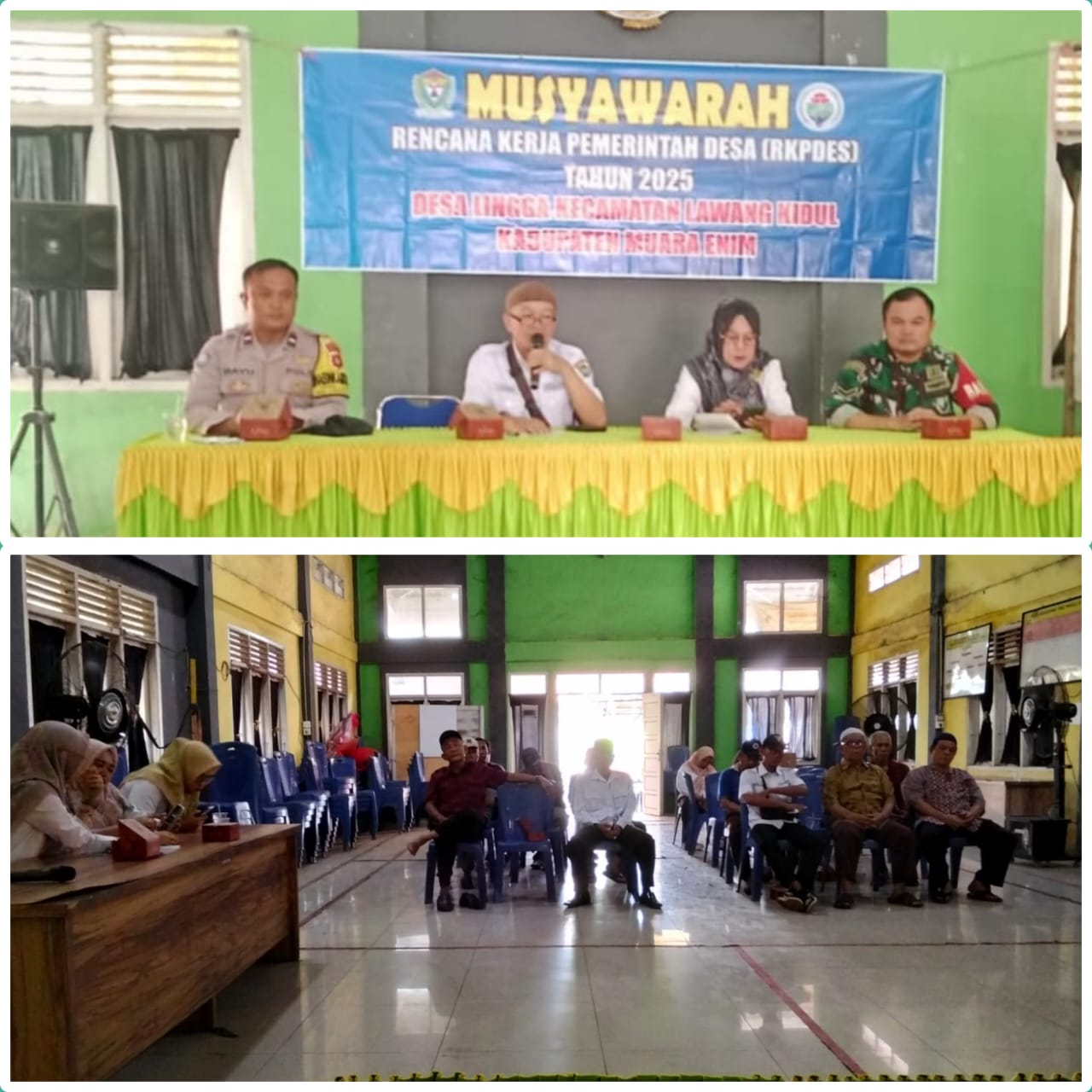 Babinsa Koramil 404-05/Tanjung Enim Hadiri Musyawarah RKPDES Lingga 2025