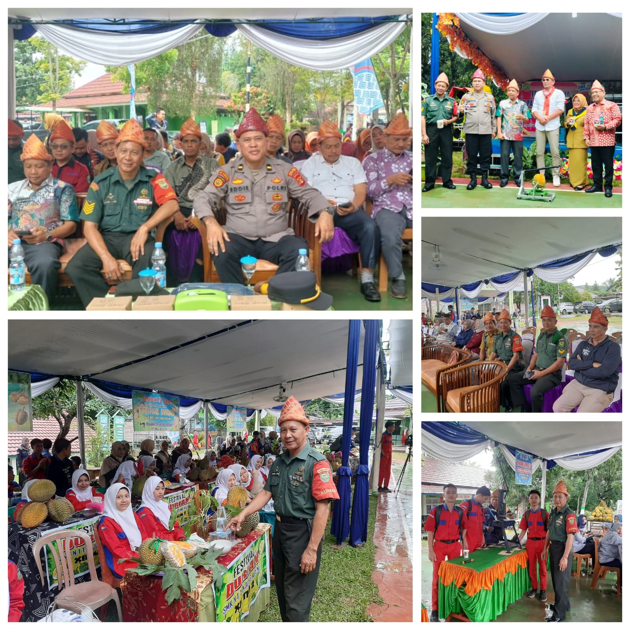 Babinsa Koramil Tanjung Enim Hadiri Festival Duren Dan Pameran SMKN 1 Tanjung Agung