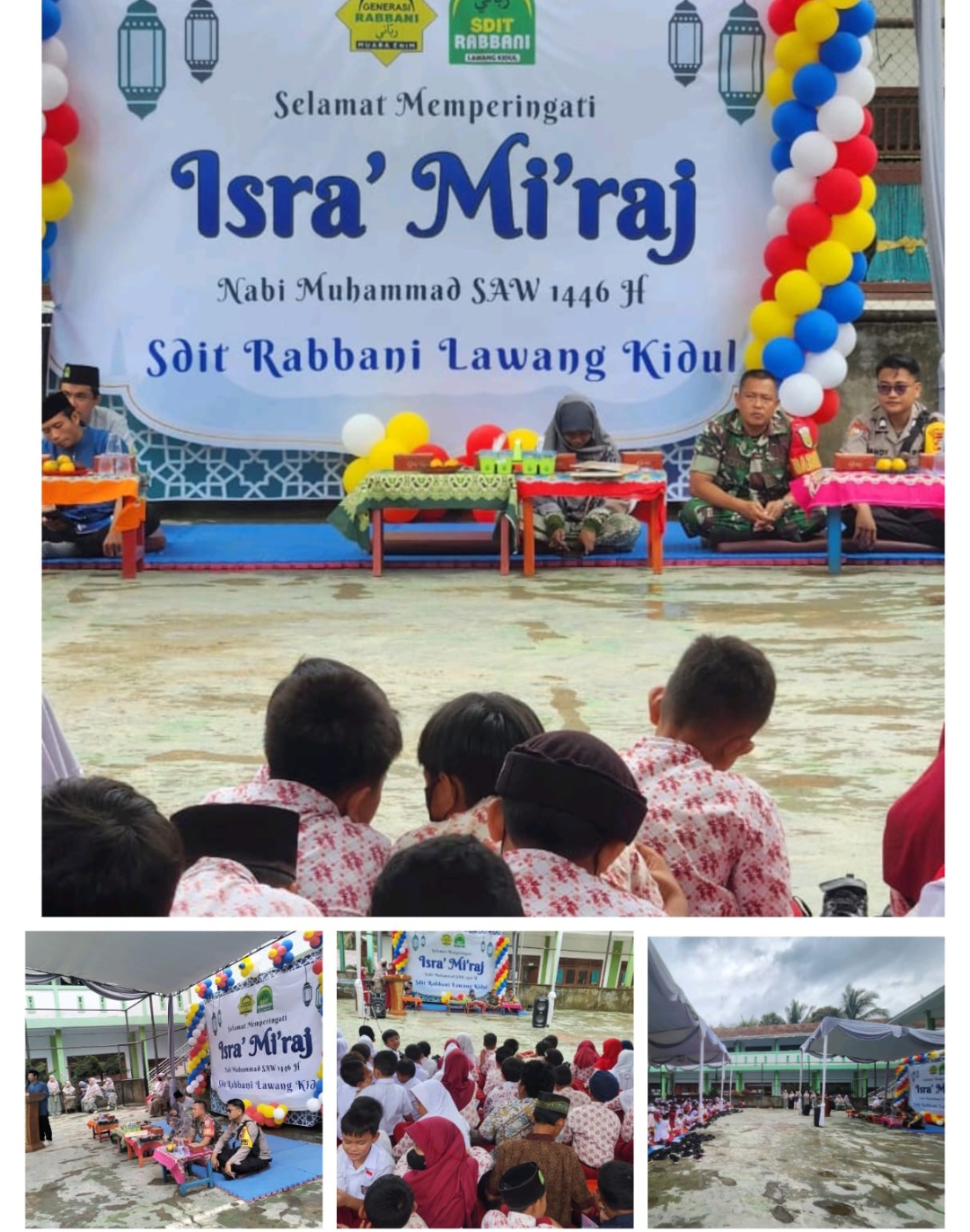Babinsa Tanjung Enim Hadiri Peringatan Isra Mi’raj di SD IT Rabani