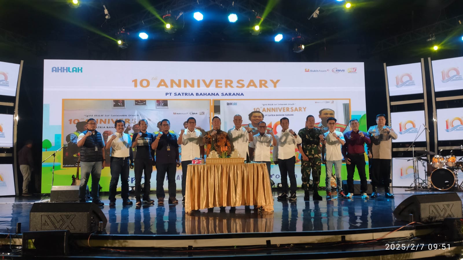 Danramil 404-05/Tanjung Enim Kapten ARH Octavian Zulkarnain Apresiasi Capaian PT SBS Di HUT Ke 10