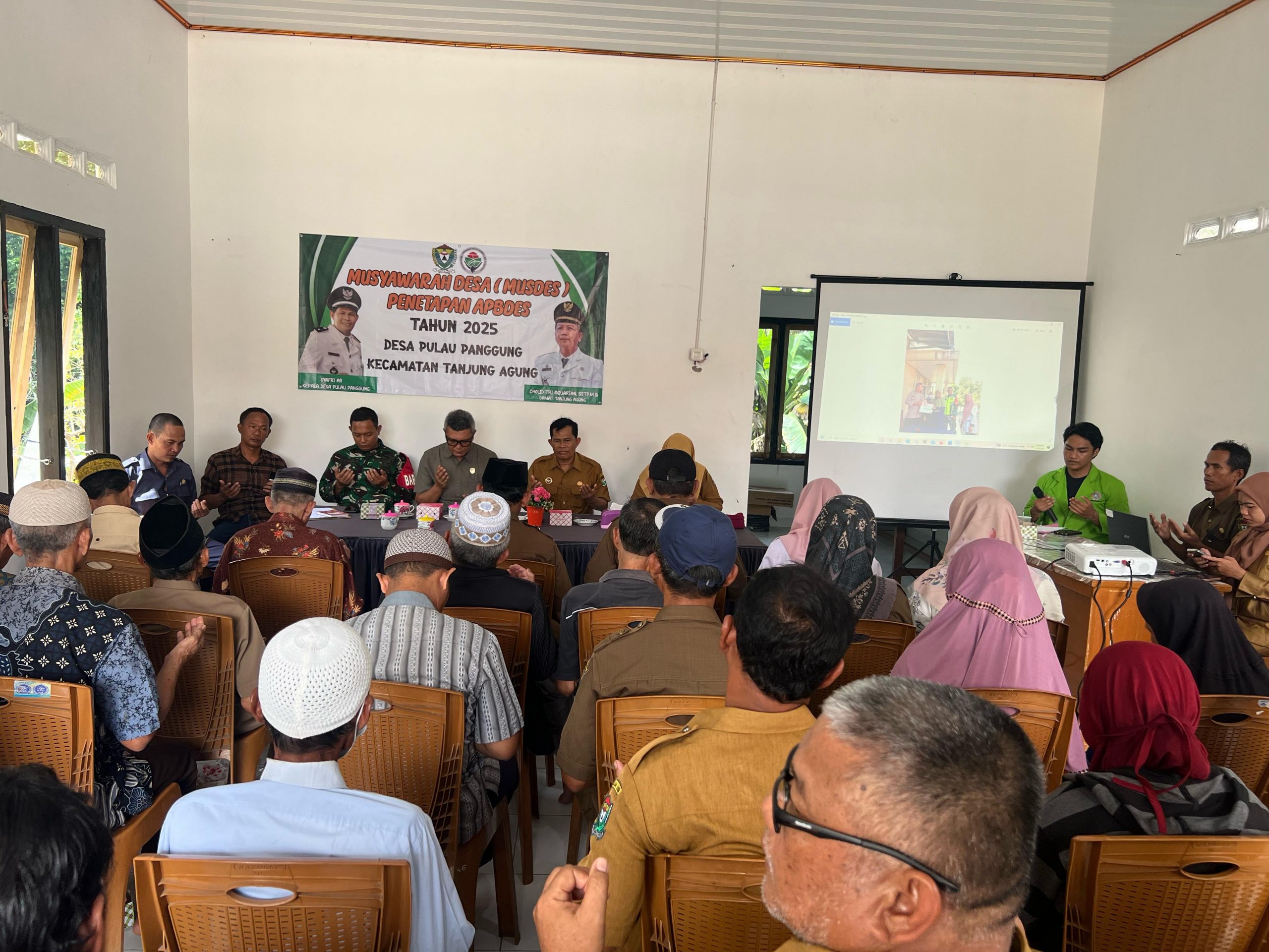 Babinsa Koramil Tanjung Enim, Hadiri Musdes Penetapan APBDES 2025