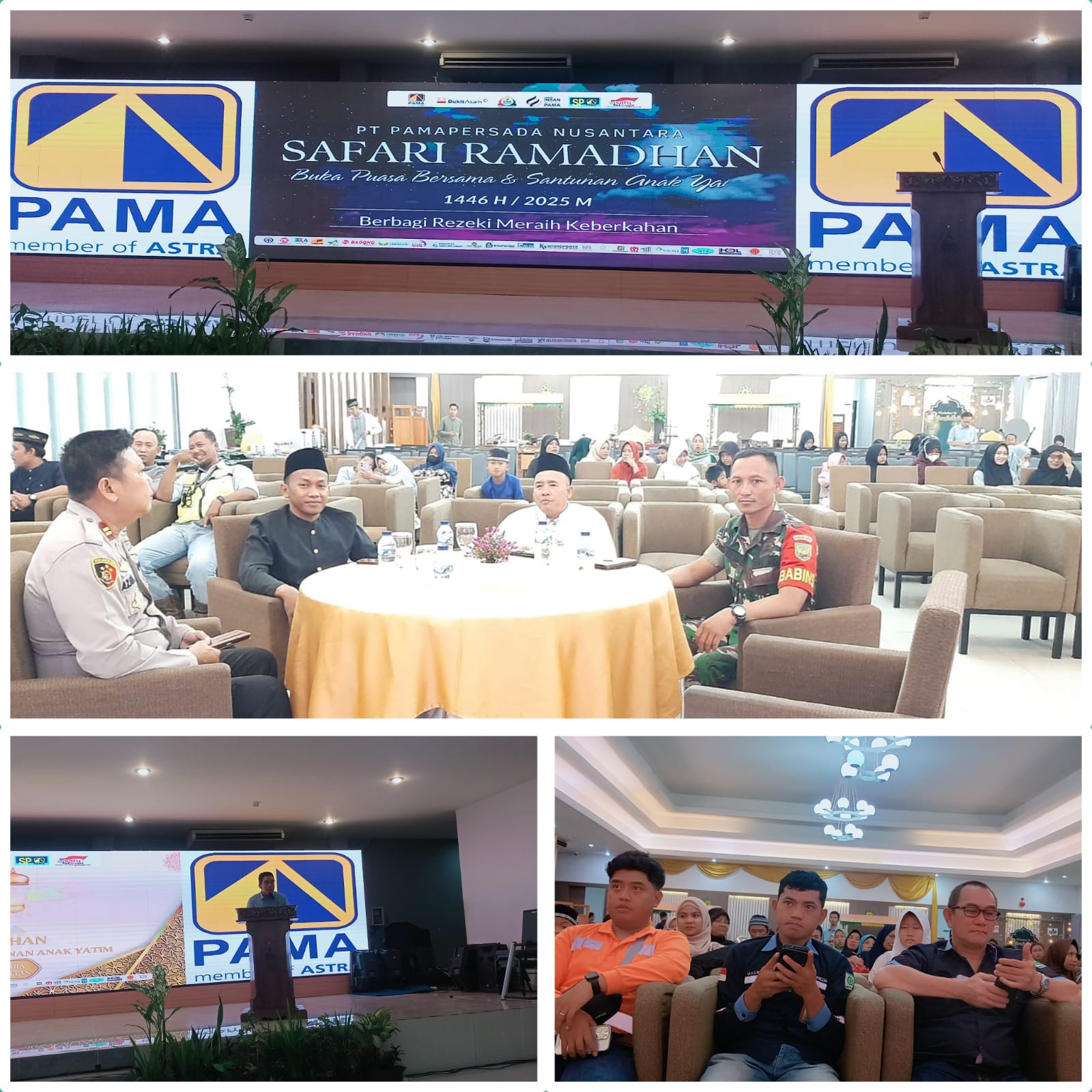 SERDA IMAM UDIN HADIRI SANTUNAN ANAK YATIM DAN BUKBER BERSAMA PT. PAMA PERSADA NUSANTARA