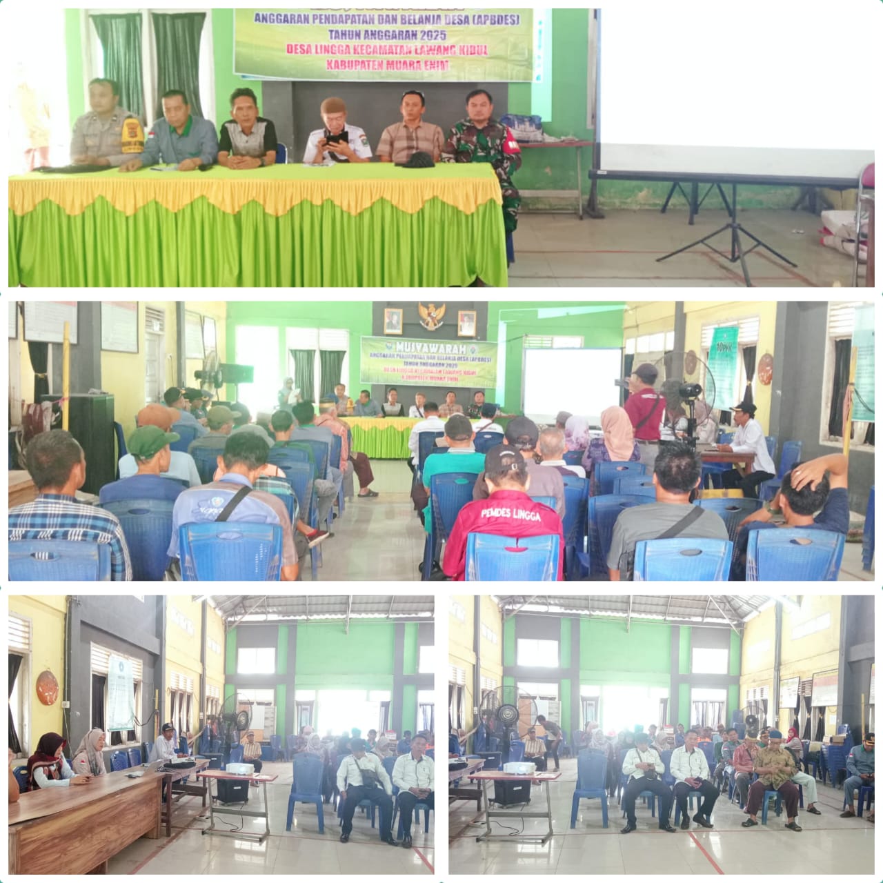 Babinsa Lingga Hadiri Musdes APBDes Tahun 2025