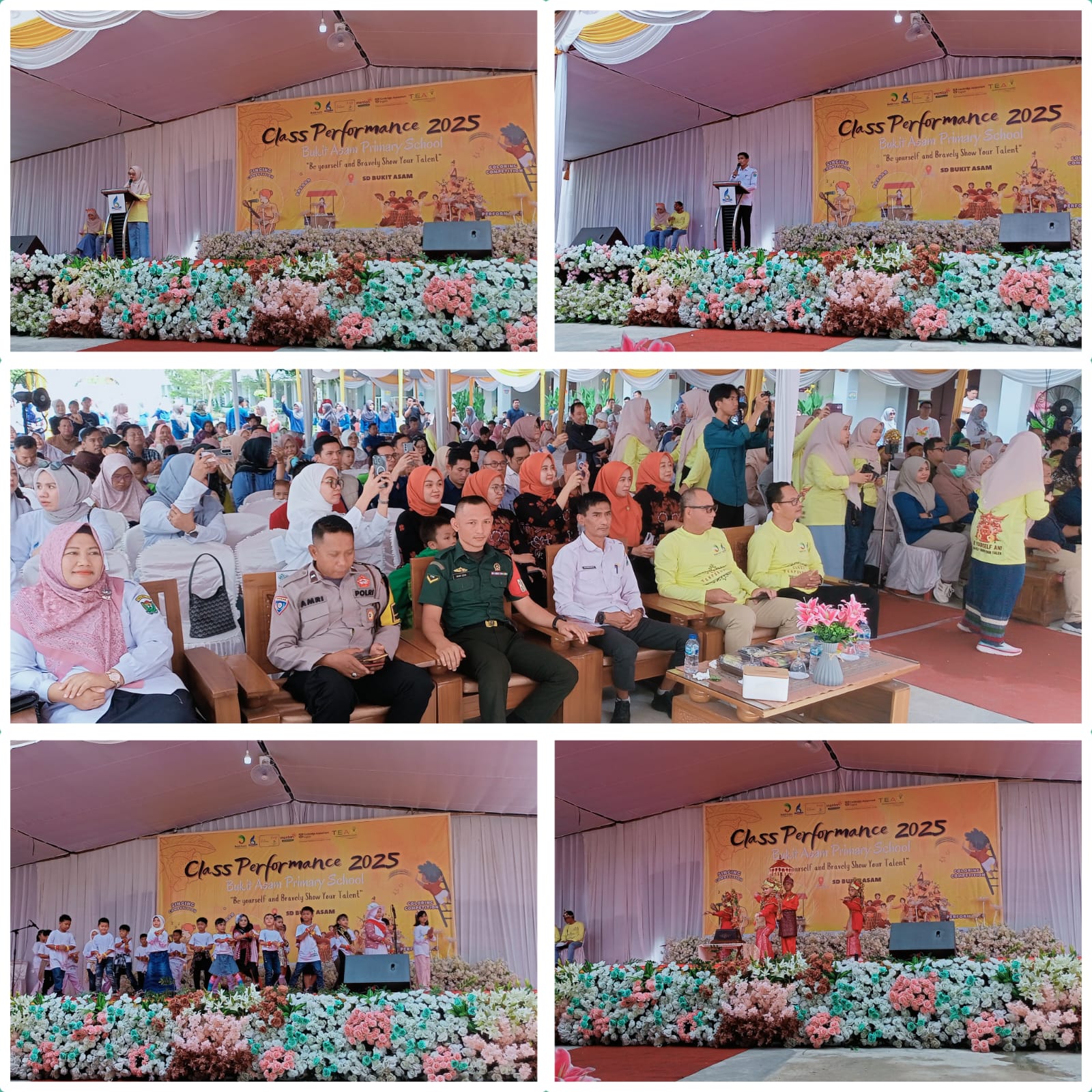 Babinsa Kelurahan Pasar Tanjung Enim Hadiri Giat Class Performance 2025 SD Bukit Asam