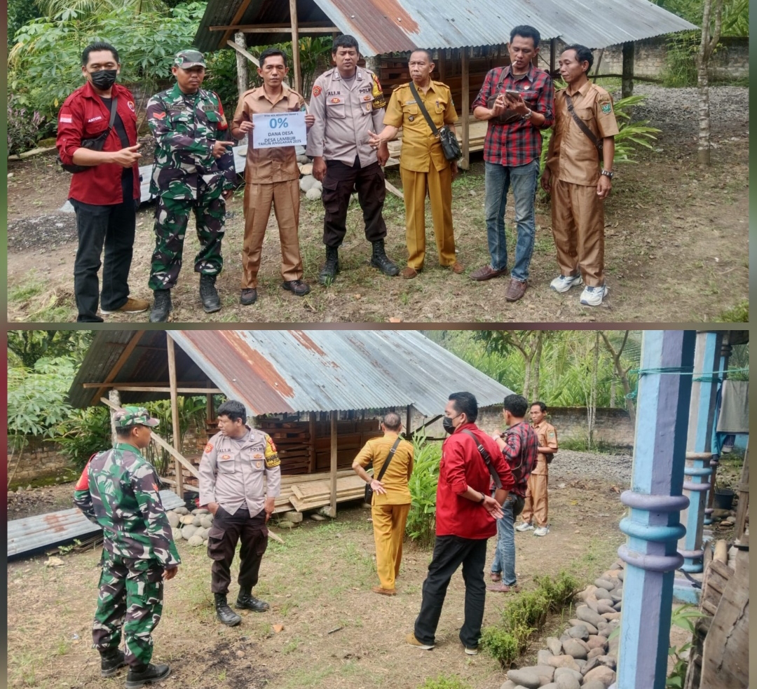 Sumber DD, Babinsa Desa Lambur Hadiri Titik Nol Perencanaan Bangun Gedung Aset Desa