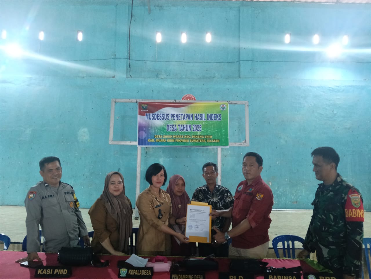 Babinsa Sugi Waras Hadiri Musdesus Pembentukan Koperasi Merah Putih
