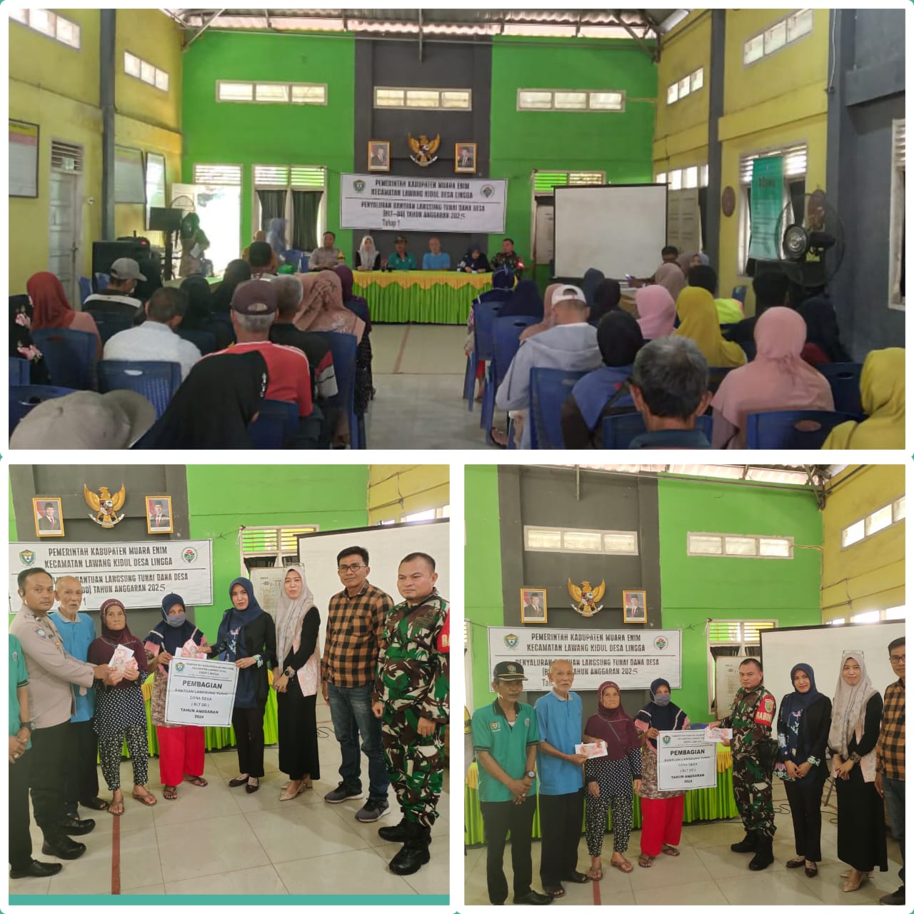 Babinsa Lingga Hadiri Penyaluran BLT DD