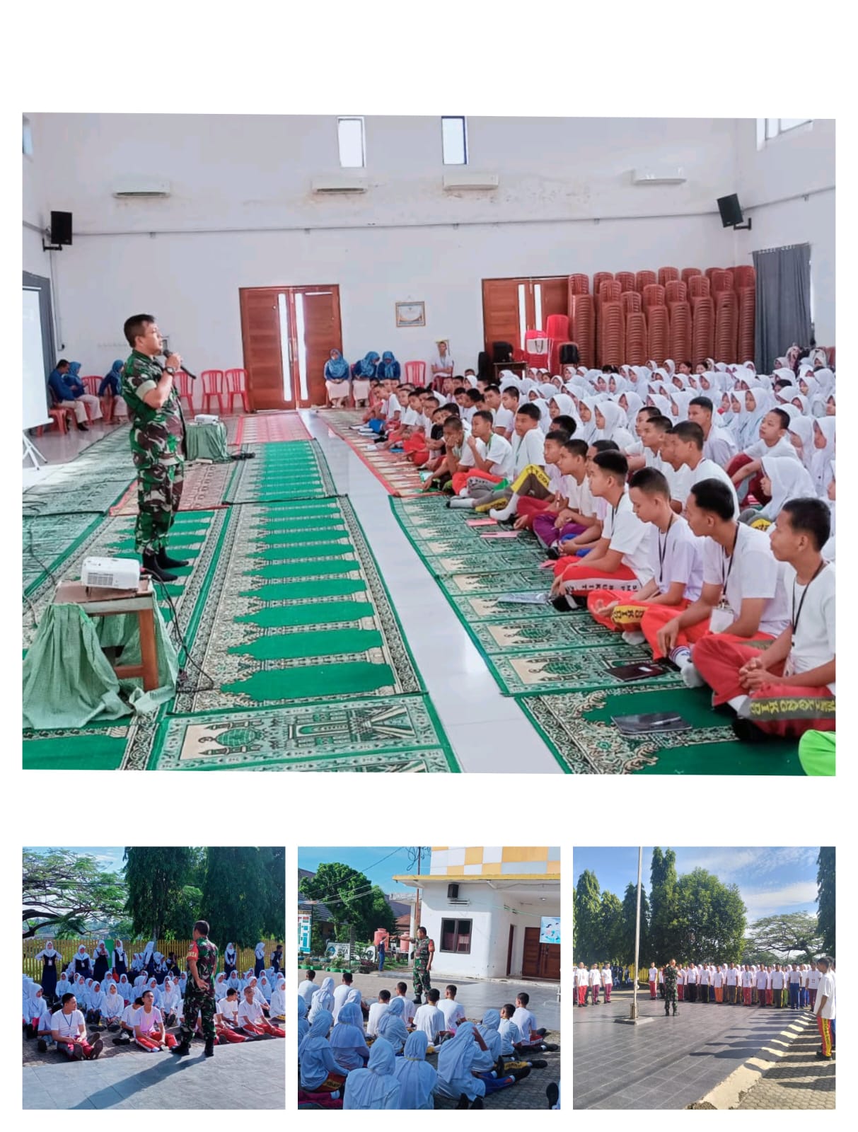 Serma Tanto Babinsa Koramil 404-05/Tanjung Enim, Berikan Materi MPLS Untuk Pelajar SMA Bukit Asam