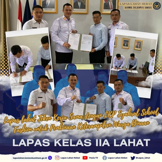 Libatkan Lembaga Kursus Dan Pelatihan (LKP), Lapas Lahat Tingkatkan Kualitas Pembinaan WBP