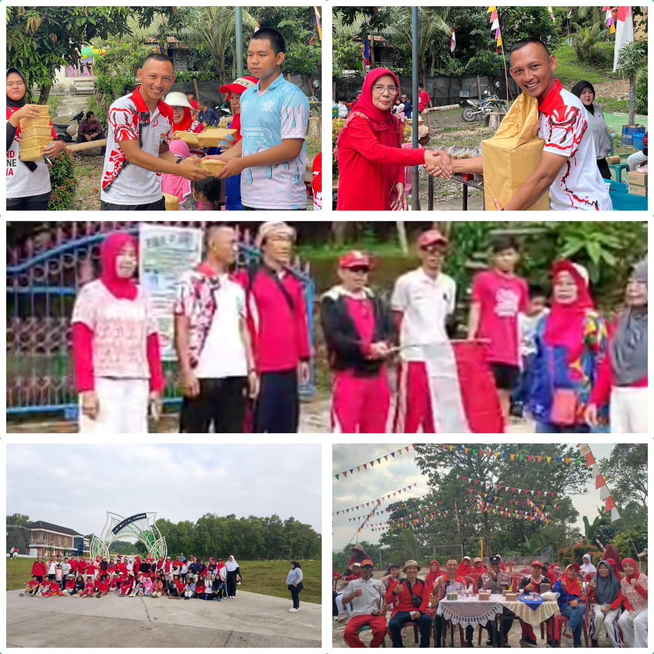 BABINSA PASAR TANJUNG ENIM, IKUT SERTA JALAN SEHAT BERSAMA WARGA BUKIT MUNGGU