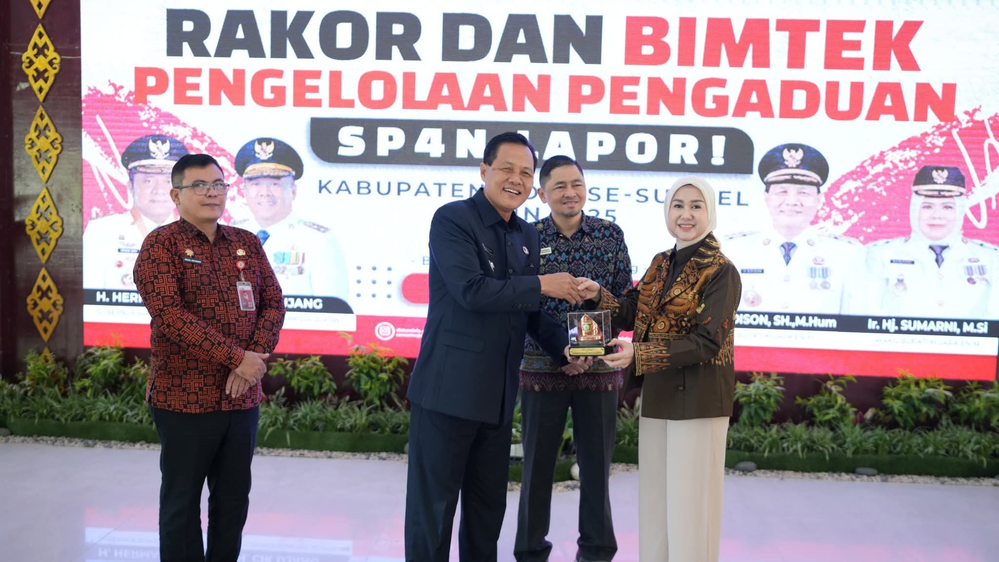 Muara Enim Tuan Rumah Rakor & Bimtek Pengelolaan Pengaduan SP4N LAPOR! se-Sumsel