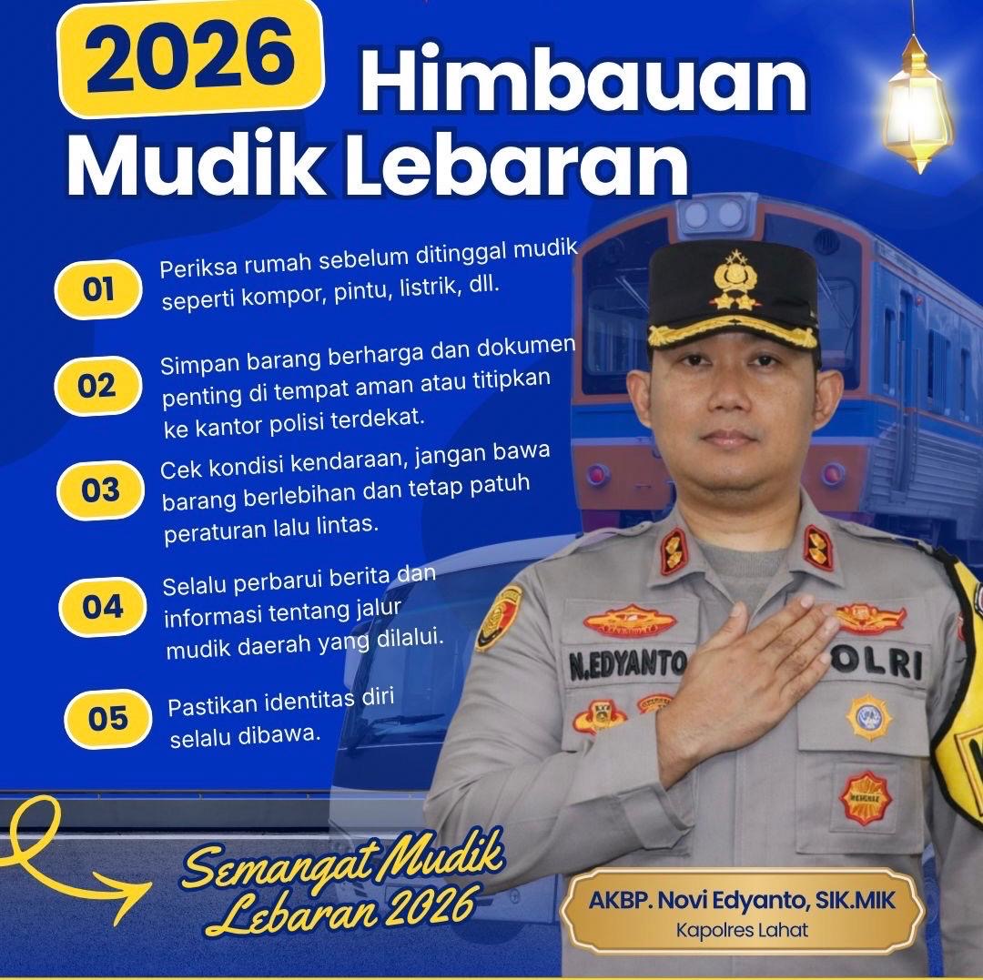Kapolres Lahat Ajak Warga Waspada dan Utamakan Keselamatan Saat Mudik Lebaran