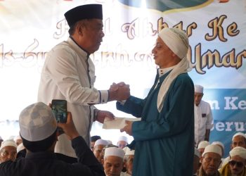 Haul Akbar KH Ali Umar Thoyib, Wagub Sumsel H Cik Ujang Ajak Masyarakat Teladani Perjuangan Ulama