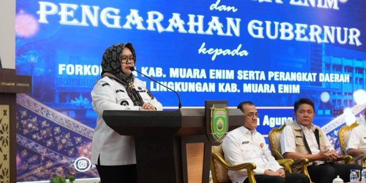 Gubernur Sumsel Tunjuk Wabup Sumarni Jadi Plt Bupati Muara Enim