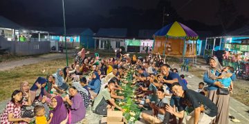 Warga Perum Rakha Gelar Liwetan Halal Bihalal, Sampaikan Keluhan Banjir ke Bupati Dan Wabup Lahat