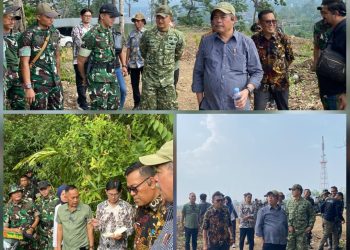 Bupati Lahat Kunjungi Langsung Yonif TP 894/PB, Pacu Lahan 50 Ha Jadi Lumbung Pangan