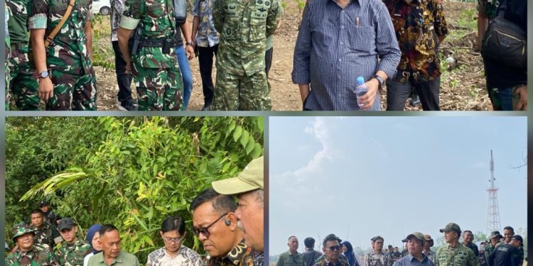 Bupati Lahat Kunjungi Langsung Yonif TP 894/PB, Pacu Lahan 50 Ha Jadi Lumbung Pangan