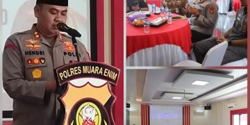 DOA BERSAMA LINTAS AGAMA, POLRES MUARA ENIM MEMOHON KESELAMATAN BANGSA DAN KEMAJUAN POLRI DI HARI BHAYANGKARA KE-80