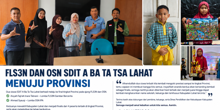 Dua Siswa SDIT A Ba Ta Tsa Lahat Melaju ke Final Tingkat Provinsi pada Ajang FLS3N dan OSN