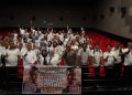 Semangat Kebersamaan Menggema, Puluhan Personel Polres Muara Enim Nobar Film Tanah Runtuh di City Mall Lahat