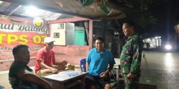 Babinsa Turun Tangan Malam-Malam, Patroli di Tanjung Enim Bikin Warga Tenang
