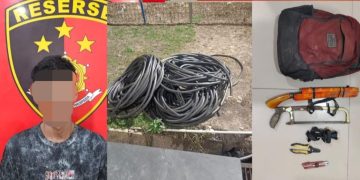 Curi Kabel Proyek Senilai Rp72,8 Juta, Pemuda 22 Tahun Dibekuk Polsek Lawang Kidul