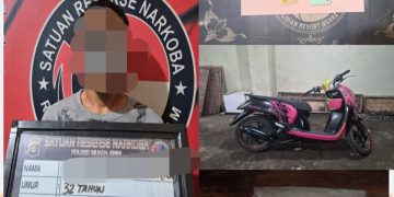 Nekat Simpan 25 Gram Sabu di Filter Udara Motor, Pedagang di Muara Enim Diciduk Polisi