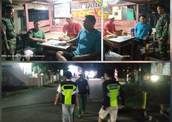 Babinsa Turun Tangan Malam-Malam, Patroli di Tanjung Enim Bikin Warga Tenang
