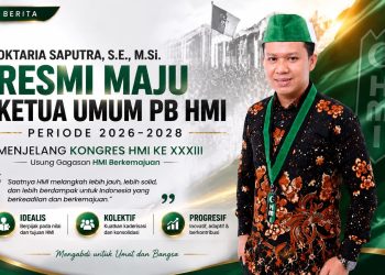 Oktaria Saputra Deklarasikan Langkah Kepemimpinan Menuju Kursi Ketua Umum PB HMI 2026–2028: Membawa Gagasan HMI Berkemajuan
